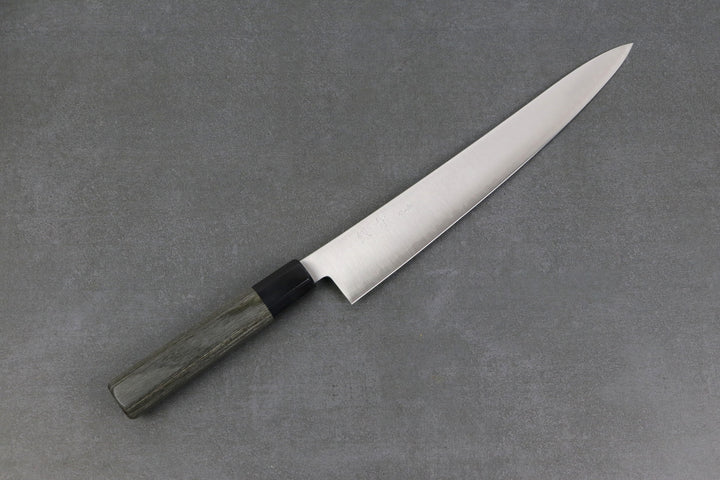 Gyuto 270mm HAP40 - Tsuchime, manche de couteau rouge