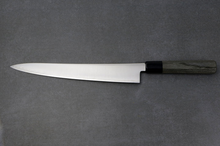 Gyuto 270mm HAP40 - Tsuchime, manche de couteau rouge